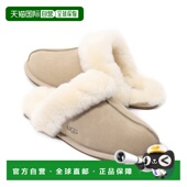 1106872 韩国直邮UGG 女士羊毛家居拖鞋 沙色 SCUFFETTE