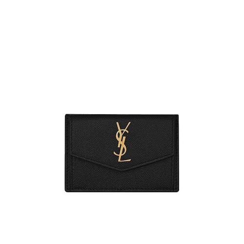 Saint Laurent 圣罗兰 女士 UPTOWN粒面压印皮革卡包 5823051GF0J