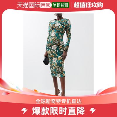 香港直邮潮奢 Mary Katrantzou 玛丽 卡特兰佐 女士Naomi foliage