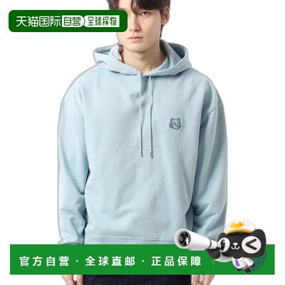 韩国直邮MAISON KITSUNE 大胆狐狸头贴片大连帽衫 (LM00705KM0001