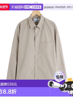 1h可退 日本直邮Graphpaper 男士ALUMO联名款宽松常规领长袖衬衫