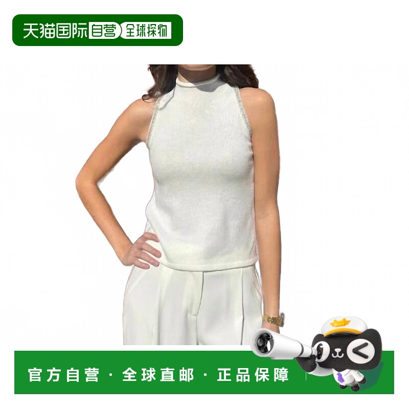 自营drew象牙色Nixie高领上衣 美国奥莱直发