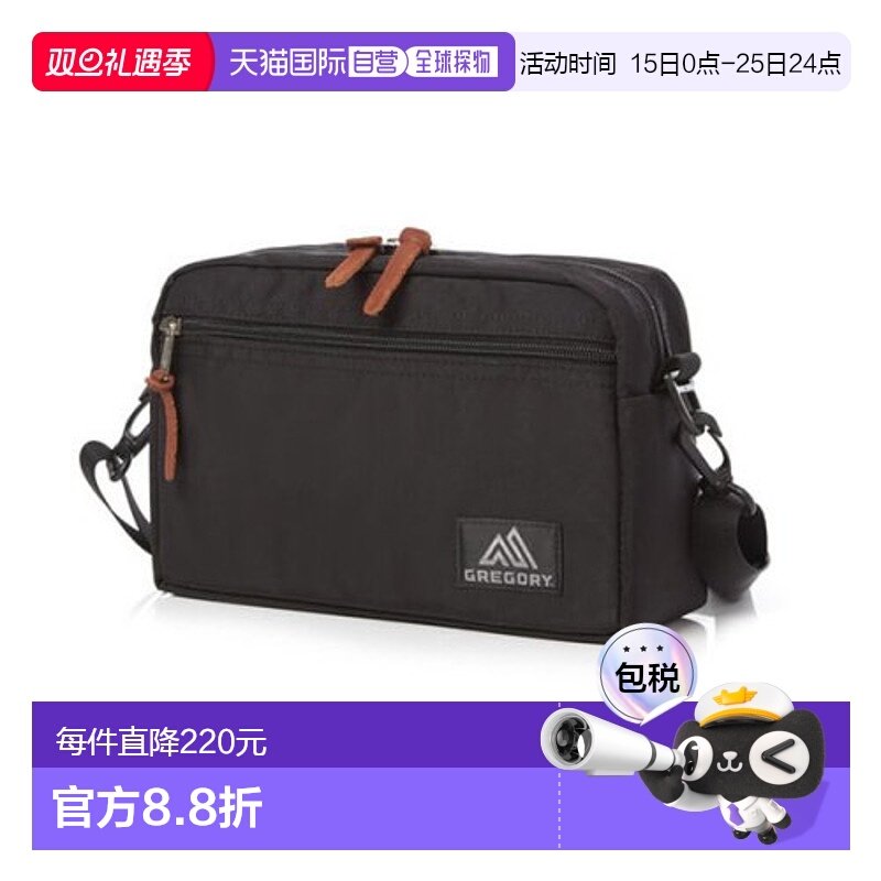 韩国直邮GREGORY 公用包包08J29108 PAD SHOULDER POUCH L - BLAC