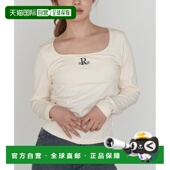 罗马刺绣设计 1h可退 RCN 女装 U领带胸垫T恤 日本直邮RAY CASSIN