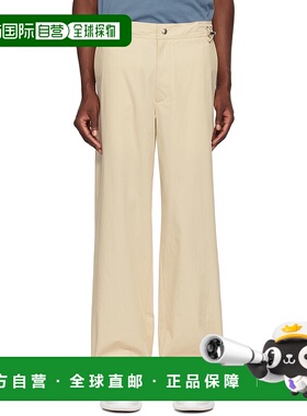 1h可退 香港直邮Moncler 盟可睐 男士 米色长裤 J20912A00004596W