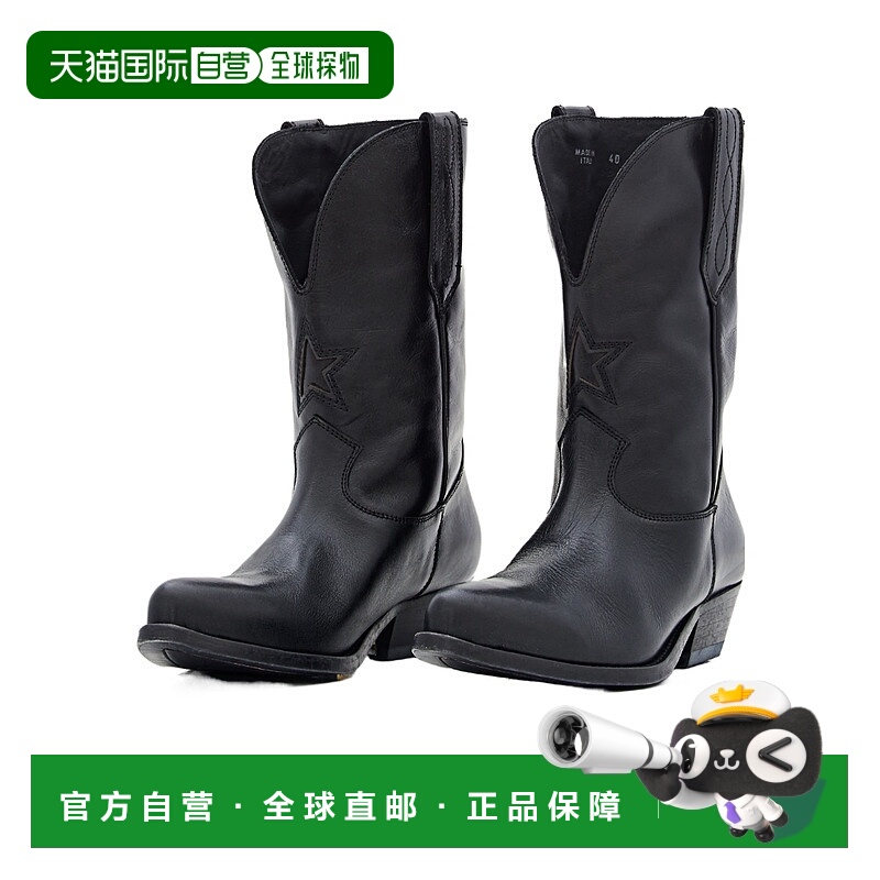 香港直邮Golden Goose Deluxe Brand 圆头靴子 GWF00537.F004470.
