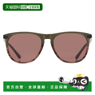 自营Calvin Klein Green Oval Men's Sunglasses CK24508S 303 55