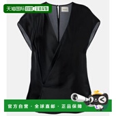 香港直邮KHAITE black黑色 女士 1h可退 Mer 真丝上衣 舒适时尚