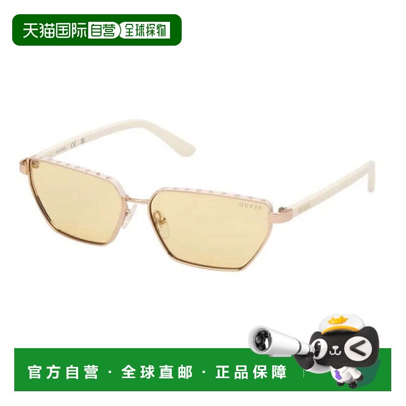 自营guessGU00106 21E白色/棕色-白色 美国奥莱直发配饰太阳镜
