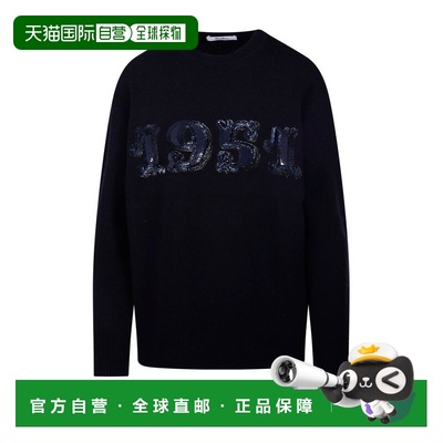 1h可退 香港直邮MaxMara 麦斯玛拉 女士 Plata 標誌裝飾圓領套頭