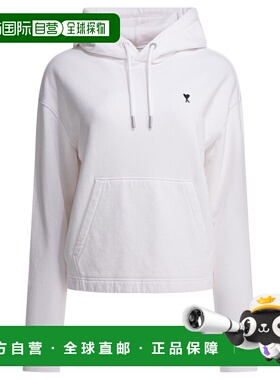 1h可退 香港直邮Ami Paris 女士 白色棉质运动衫 FSW767730100WHI