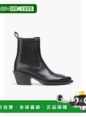 香港直邮Chloe 蔻依 女士 精饰皮质切尔西靴短靴 CHC22W705AVW