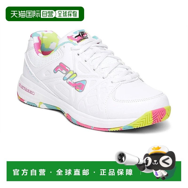 自营Fila Double Bounce 3 5PM00605-199 Sneaker Women White Pi