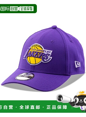自营 New Era男式洛杉矶湖人队经典款39THIRTY弹力版型-紫色-小号
