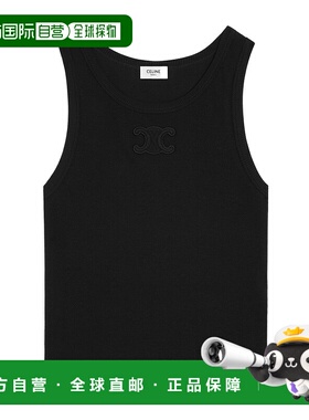 香港直邮CELINE 女士背心吊带 2X45N2P3338NO SS2026 黑色