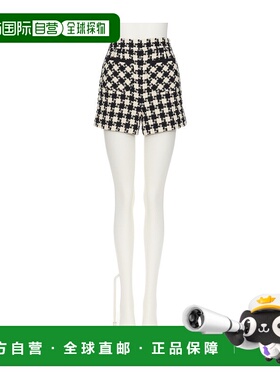 香港直邮VALENTINO 女士短裤 BRF2W090K0AN AW2024 白色 口袋短款