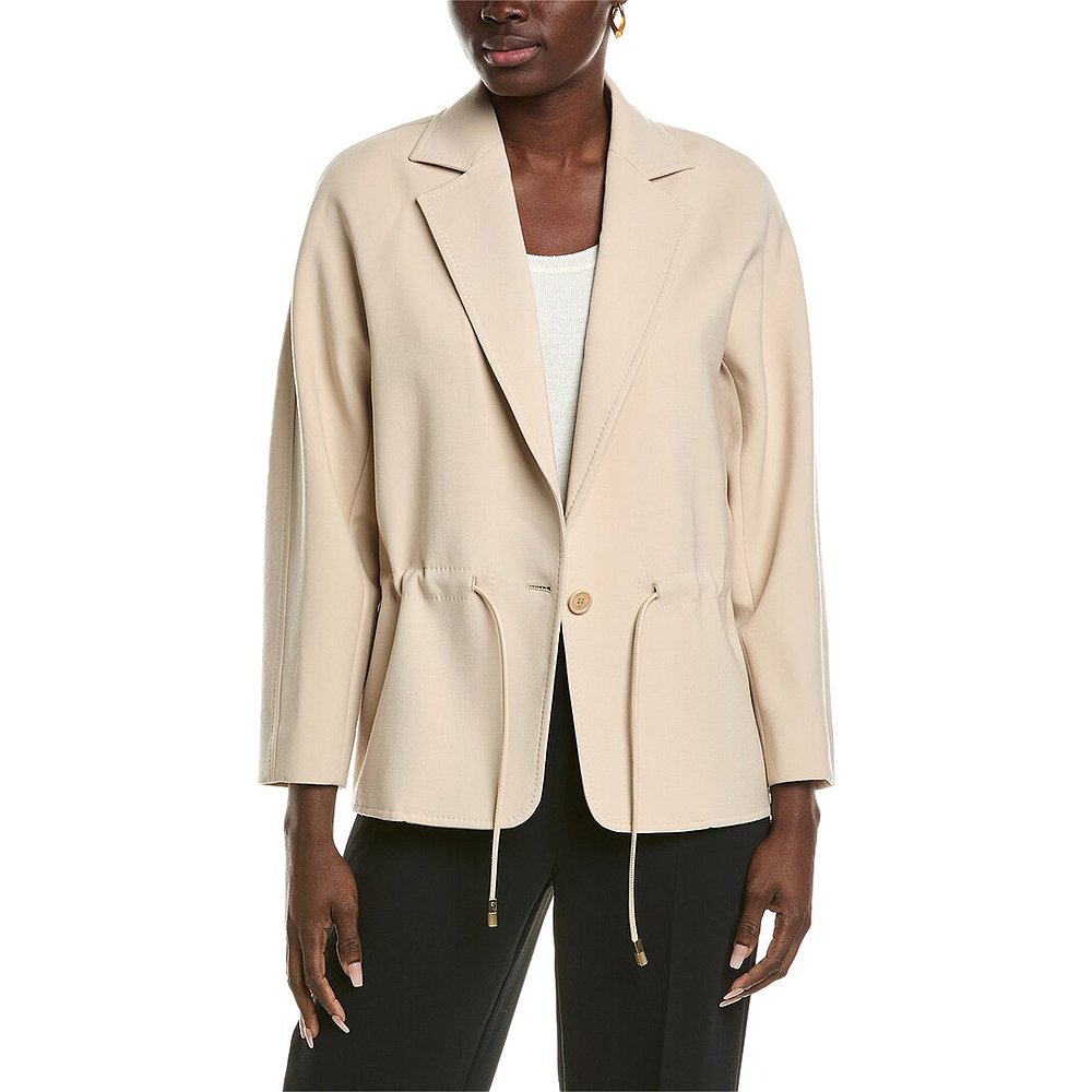 【美国奥莱】直发 Max Mara Betulla 羊毛混纺大衣 - 米色