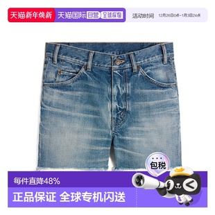 Women高腰 水洗效果牛仔短裤 香港直邮CELINE 24SS