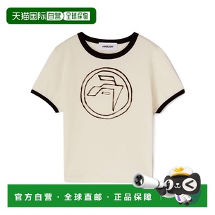 BWAA048S24JER001 T恤 香港直邮Ambush 手绘徽章印花短袖