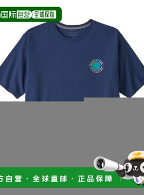 自营欧洲直邮PATAGONIA UNITY FITZ男士深蓝色棉质短袖T恤