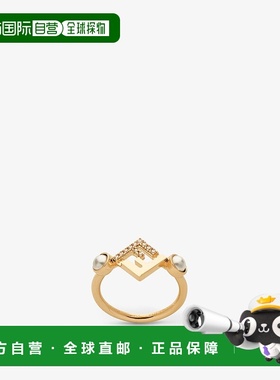 1h可退 欧洲直邮FENDI（2025年生产）Fen​​di Forever戒指 - 金色