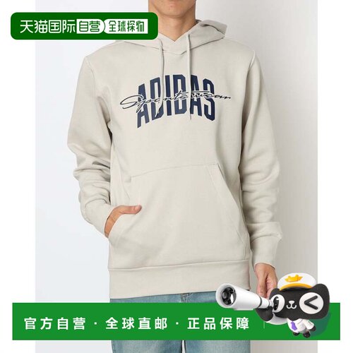 日本直邮adidas 男士卫衣 学院风字母印花 JM6424  Wonder Alumin