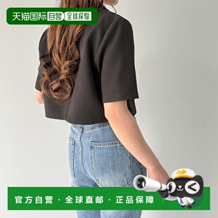 日本直邮JUNOAH 半袖短款修身夹克 JU5602EW05808 夹克