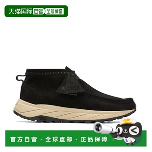 韩国直邮CLARKS 公用休闲皮鞋WALLABEE EDEN BLACK SDE 26173320