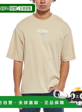 自营Off-White Script Logo Opp Over Skate T-Shirt - blue 美国