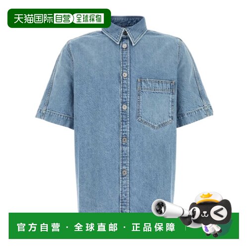 香港直邮GIVENCHY 男士衬衫 BM617Q5YDN452 AW2026 蓝色 Denim sh