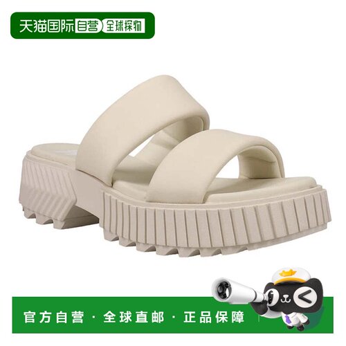 自营Sorel Ona Streetworks 2069911-191凉鞋女士米色皮革幻灯片J
