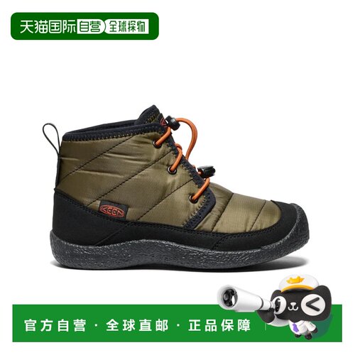 日本直邮KEEN 大童款 豪泽二代 查卡防水靴  |  Dark Olive/Gold