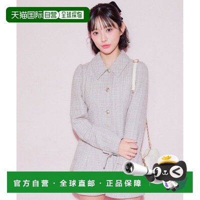 1h可退 日本直邮OLIVE des OLIVE 女装 亮片提花 佩斯利纹 半身褶