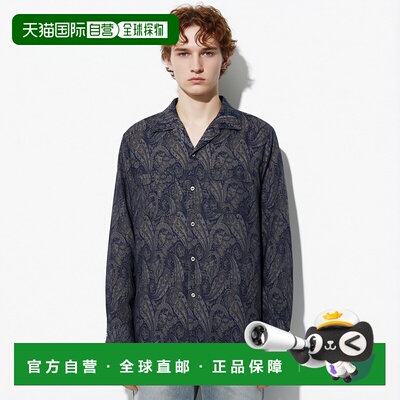 韩国直邮NEEDLES One-Up 衬衫 PE/C 提花布 - 佩斯利 (QV245) 长