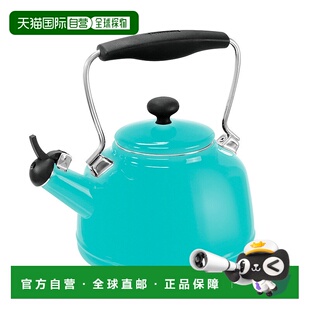 Chantal 复古 1.7 夸脱搪瓷钢茶壶 - 绿松石 【美国奥莱】直发