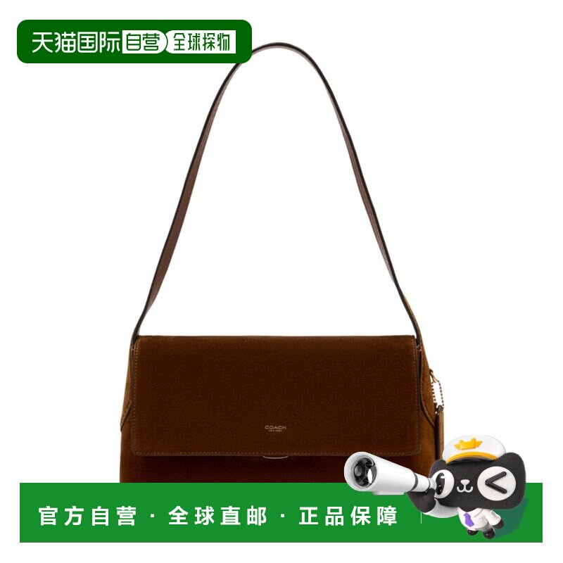 香港直邮Coach 蔻驰 女士 ELORA 皮革蓝色挎包 CDD59B4LD斜挎包