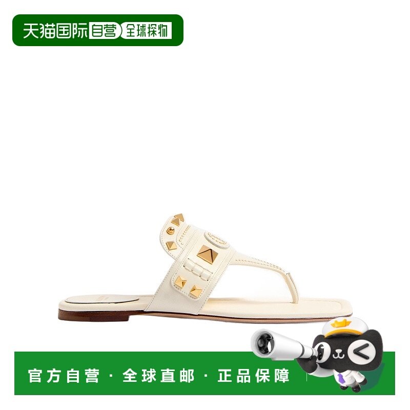 香港直邮VALENTINO 女士凉鞋 WS0LQ8EUX098 SS2025 白色 露趾平底