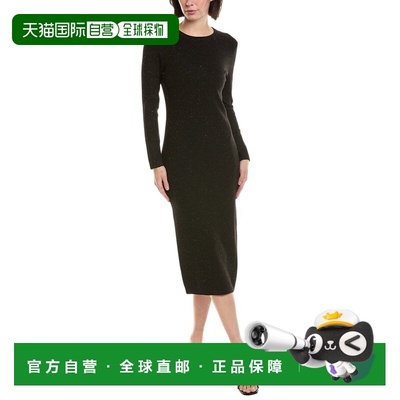 自营Vince Camuto Lurex Sheath Dress - black 美国奥莱直发