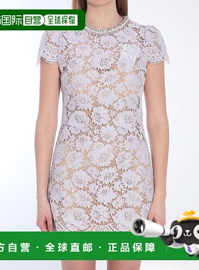 香港直邮Self-Portrait 女士 淡紫色蕾丝迷你连衣裙 SS25049SLILA