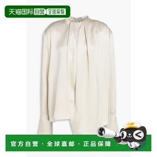 香港直邮潮奢 垂褶真丝衫 magda 女士 PF24BLOUSE0 butrym 1h可退