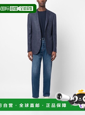 1h可退 香港直邮Herno 男士 T恤 JG000174U520039200BLU blue蓝色