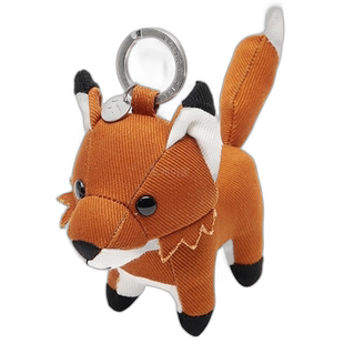韩国直邮maison kitsune钥匙扣可爱百搭小狐狸玩偶钥匙圈背包挂件