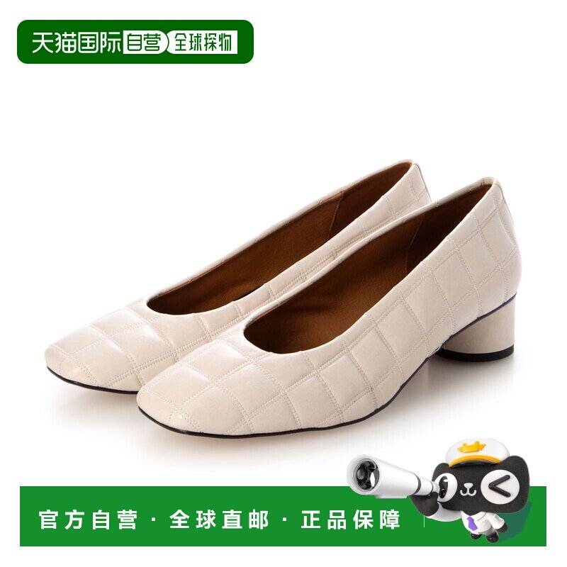 日本直邮ANGEL ALARCON D1006R Angel Alarcon 方头绗缝高跟鞋（