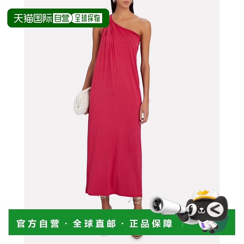 自营 nili lotan紫红色单肩长裙 - 紫红色 美国奥莱直发连衣裙