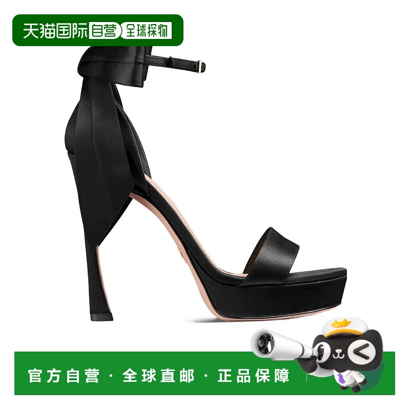 香港直邮DIOR 女士凉鞋 KCQ944SATS900 CO 白色 MLLE DIOR 高跟凉