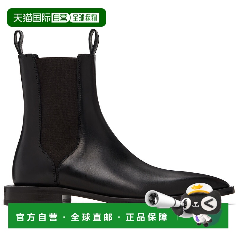 1h可退 香港直邮Lanvin 朗雯 男士 黑色切尔西靴 FMBOGA07VITEH25