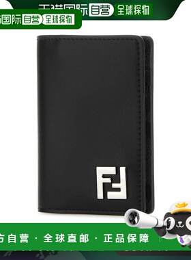 香港直邮FENDI 男士钱包 7M0349AFF2F0GXN CO 卡包 卡夹黑色双折