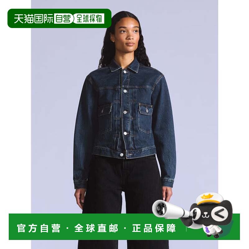 日本直邮levi’s BLUETAB TYPEII 牛仔夹克 日本制造 中靛蓝 做旧