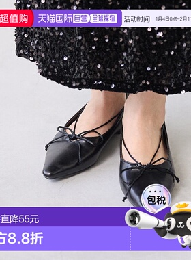 日本直邮Menue 长鼻丝带平底鞋 ME8623BW02910芭蕾舞鞋