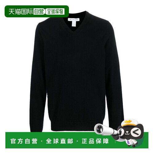 1h可退 香港直邮奢淘 Comme Des Garcons V领长袖毛衣 男 FZN107P